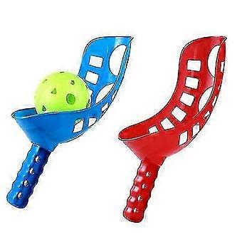 Sports Racket Set, Scoop Ball Game Scoop Toss & Catch Set Outdoor Sports Beach Game For Kids,C