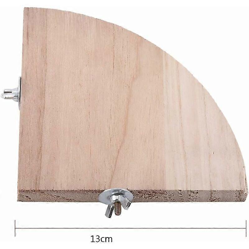 Spacious Sturdy Compact Wooden Bird Perch Platform