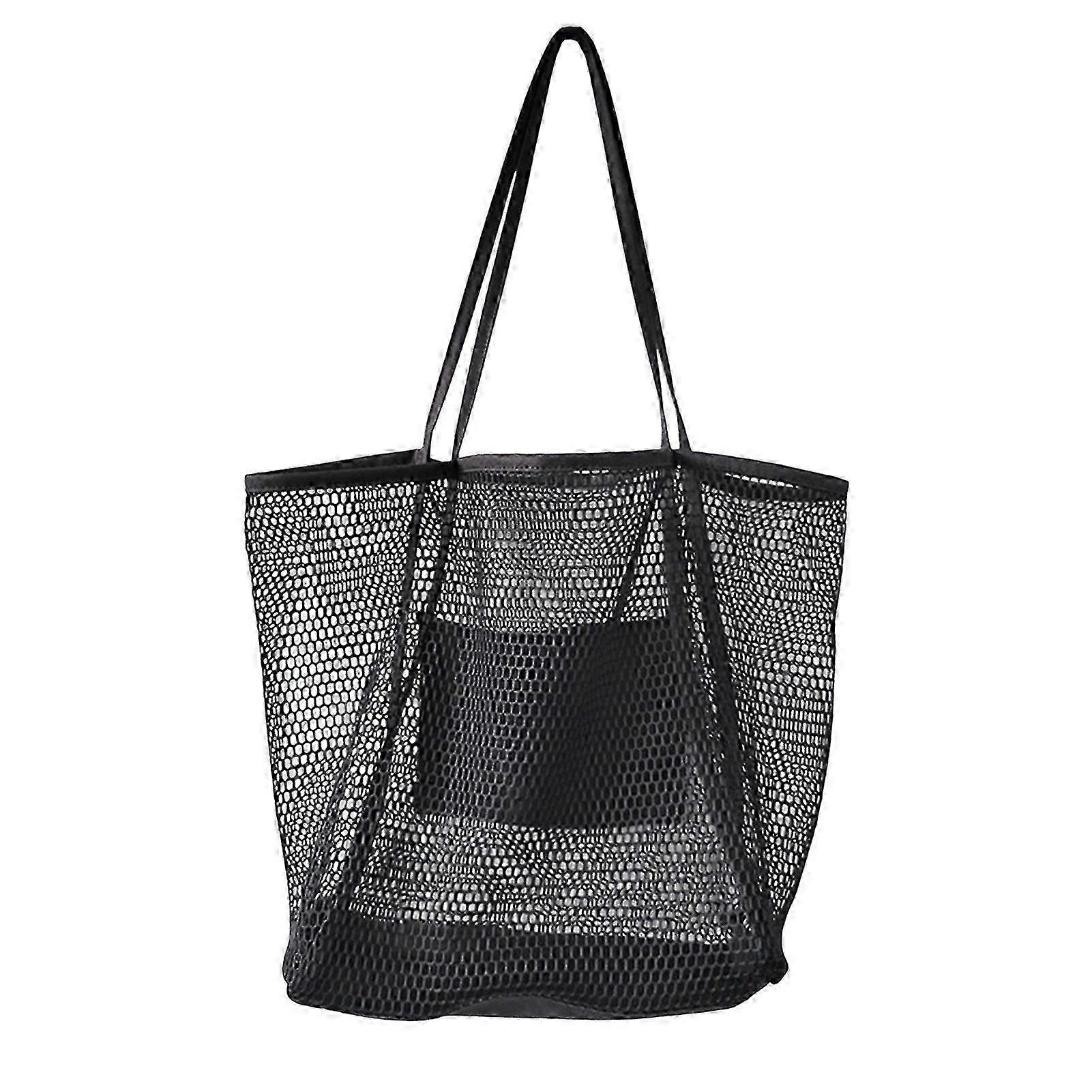 Large Foldable Mesh Beach Tote