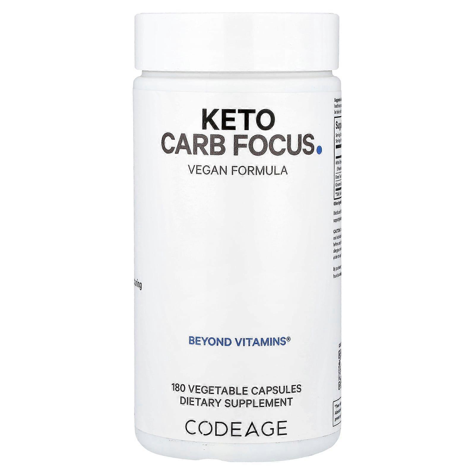 Codeage, Keto Carb Focus, 180 Capsules
