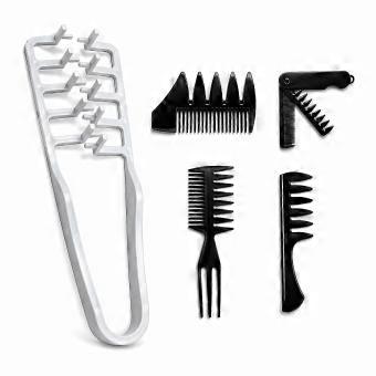 Texture Comb for Men & Women,5PCS Volumizing Hair Styling Comb Set for Root Lift,Textured Fringe,Quiff,Pompadour,Slick Back,Parting Comb_yzae