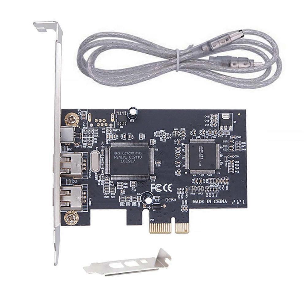 1394a Controller Card Firewire Controller Card ForPCI-E PCI Express FireWire 1394a IEEE 1394 Controller Card With Firewire Cable