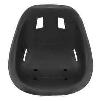 Asientos y sillines para triciclos de carreras, karts, vehículos todo terreno (ATV), carros y piezas de repuesto negras de ABS para scooters de equilibrio.