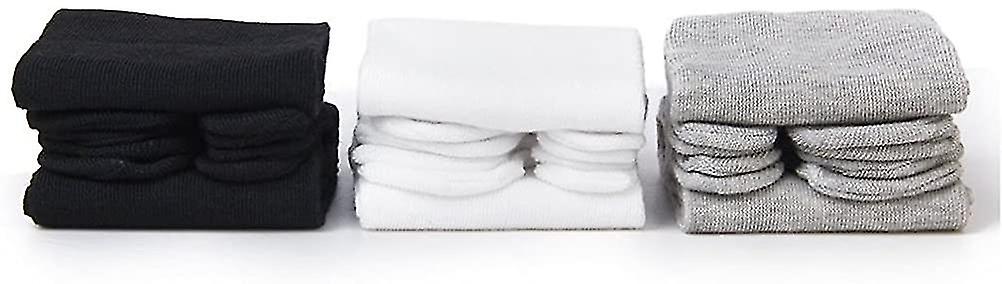 Elastic Cotton Tabi Toe Socks 3 Pairs(white Grey Black), Middle