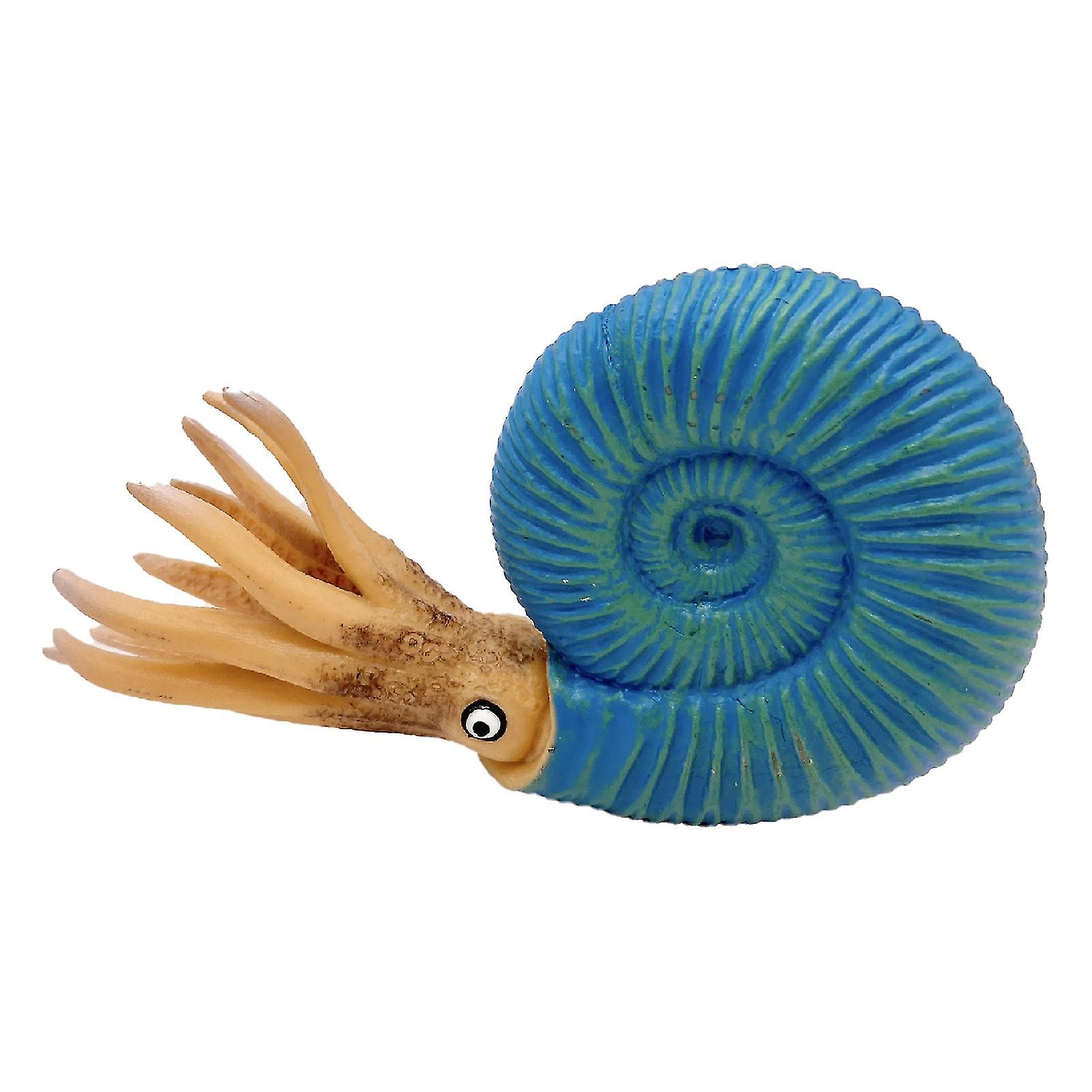 海のカタツムリフィギュア繊細なクラフト教育的な固体構造古代ノーチラス化石フィギュア子供のための