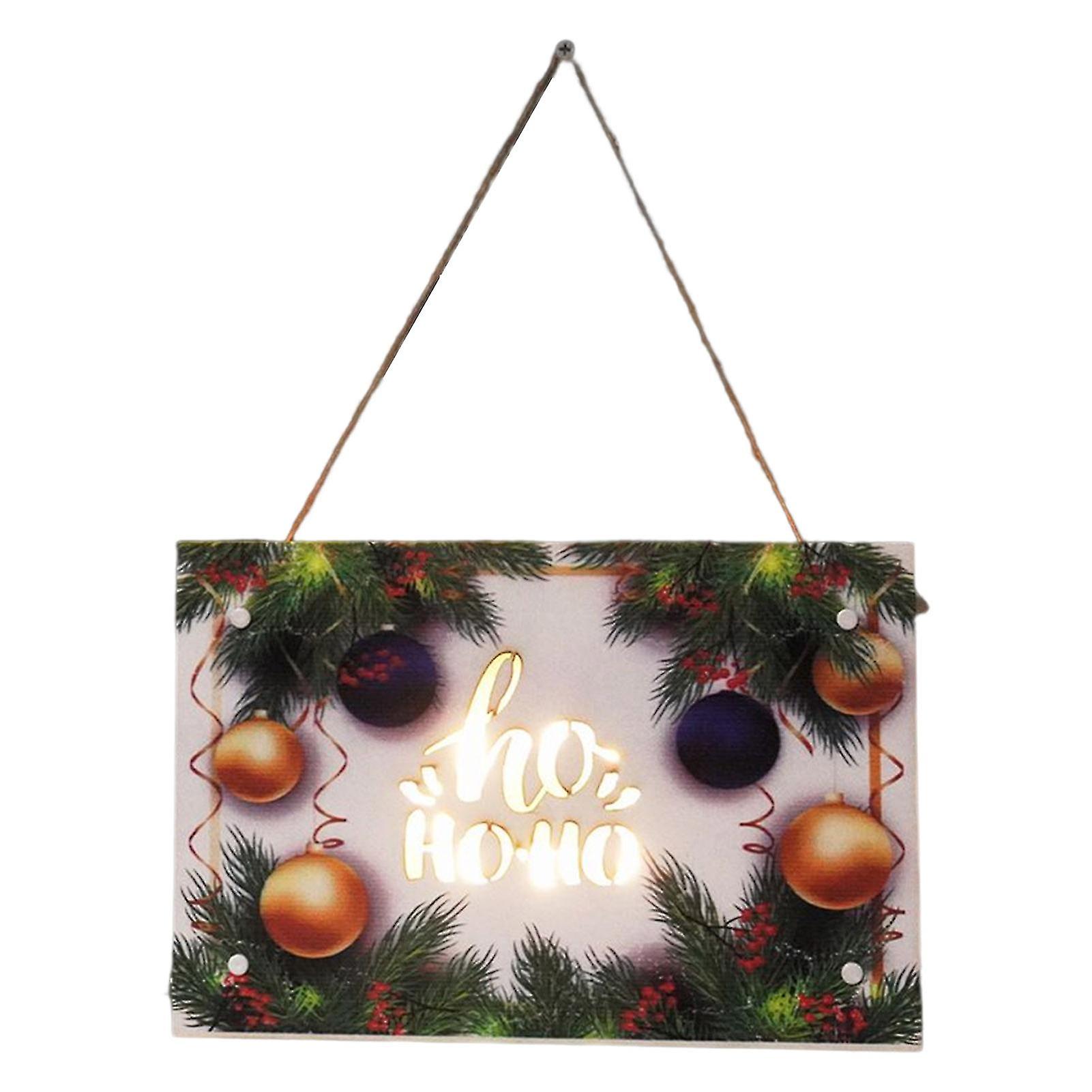 Christmas Bookshelf Table Led Pendant Premium Material Portable Door Sign