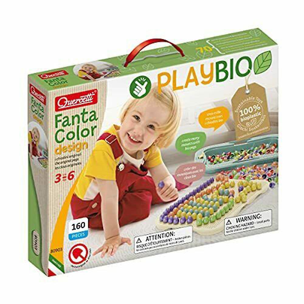 Quercetti Fantacolor Design Bio Fun Sustainable Hands On Art Activity Ages 3+