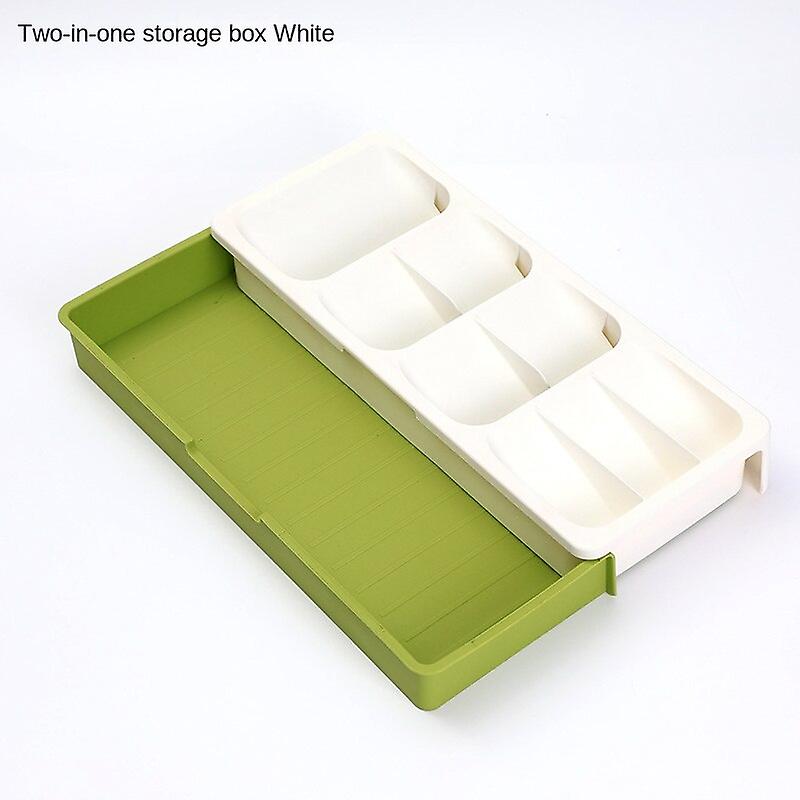 Holaroom Practical Spoon Knife Fork Tableware Organizer Kitchen Cutlery Storage Tray Tableware Separation Storage Pp Container