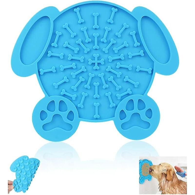 8in Large Dog Lick Mat Powerful Suction Cup Pet Bath Lick Mat Suitable for Pets Dog Cat Peanut Butter Clipping Nails Training