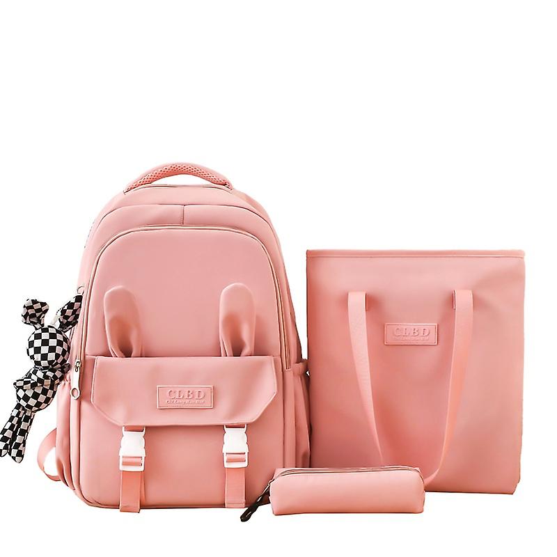 Cute Backpack Large Capacity Pack Three-piece