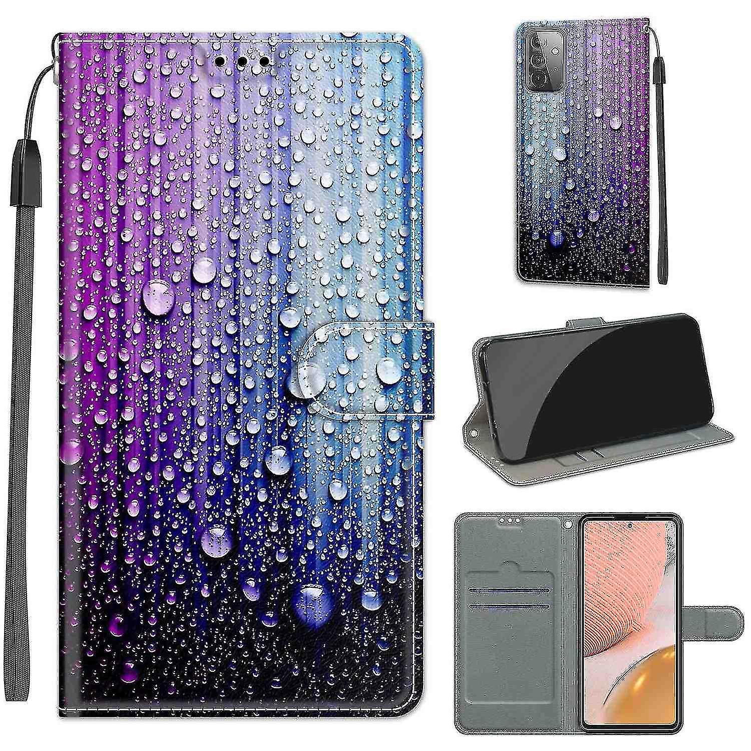 Compatible With Samsung Galaxy A72 5g Abstract Water Drops Mobile Case
