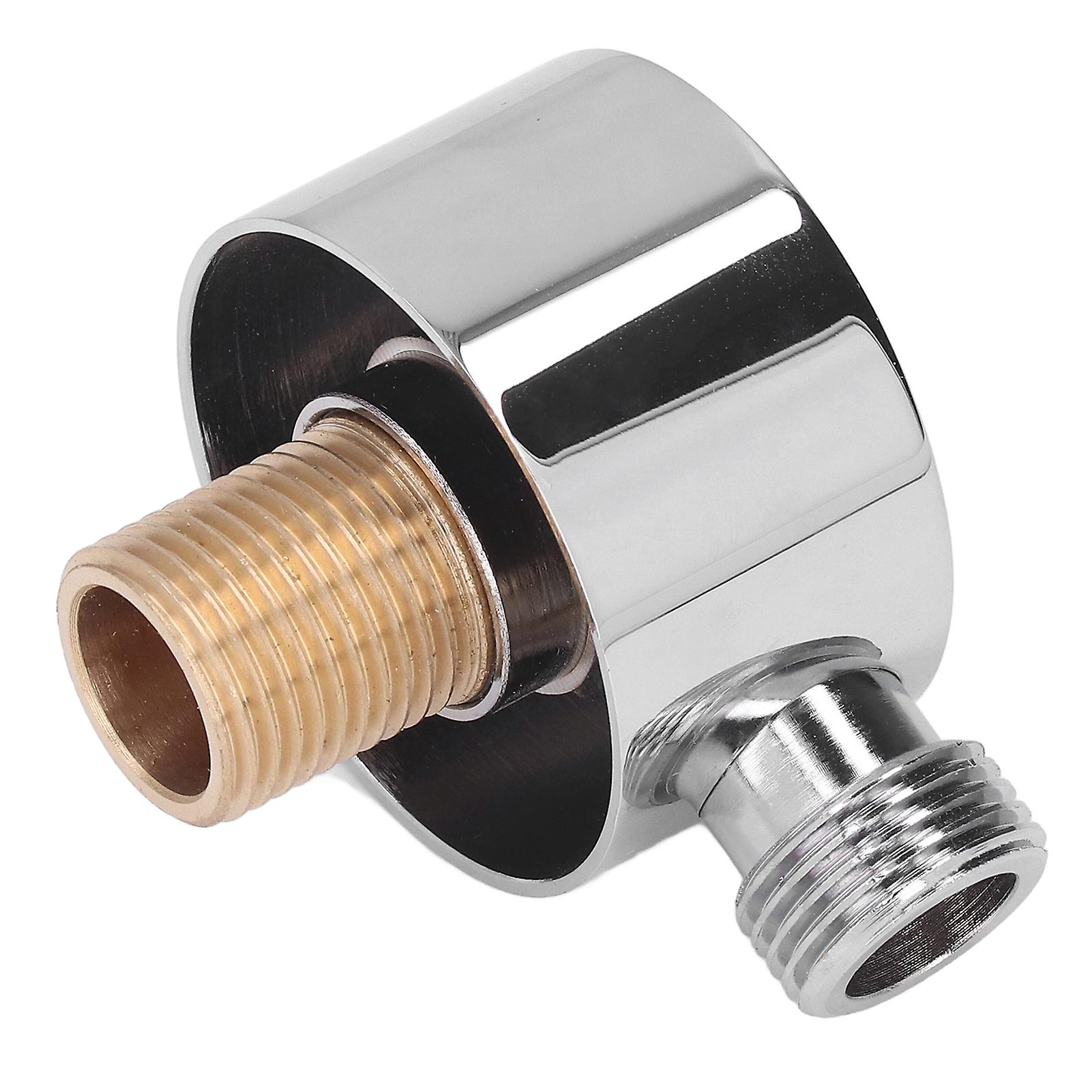 G1/2 Full Copper Shower Adapter Round Threaded Angle Connector Durable Brass Material Easy Installation Suitable for Concealed Shower Hos