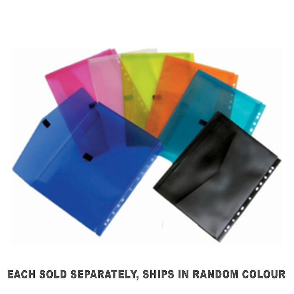 Colby A4 Pollywally Document Wallet P326A Quality Acid Free Polypropylene Black