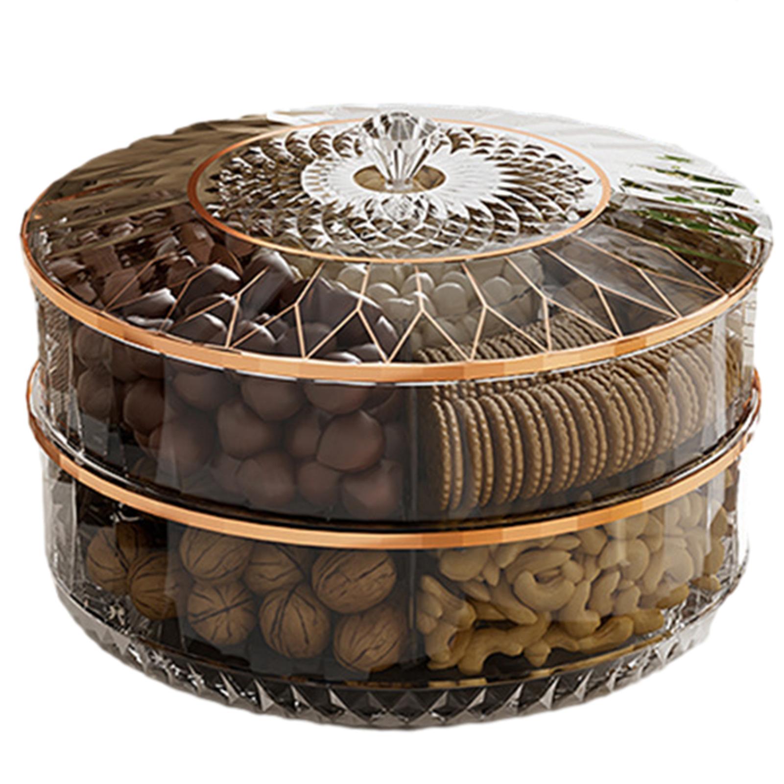 Fruit Distribution Tray Gold-plated Edge Fashionable Candies Box for House