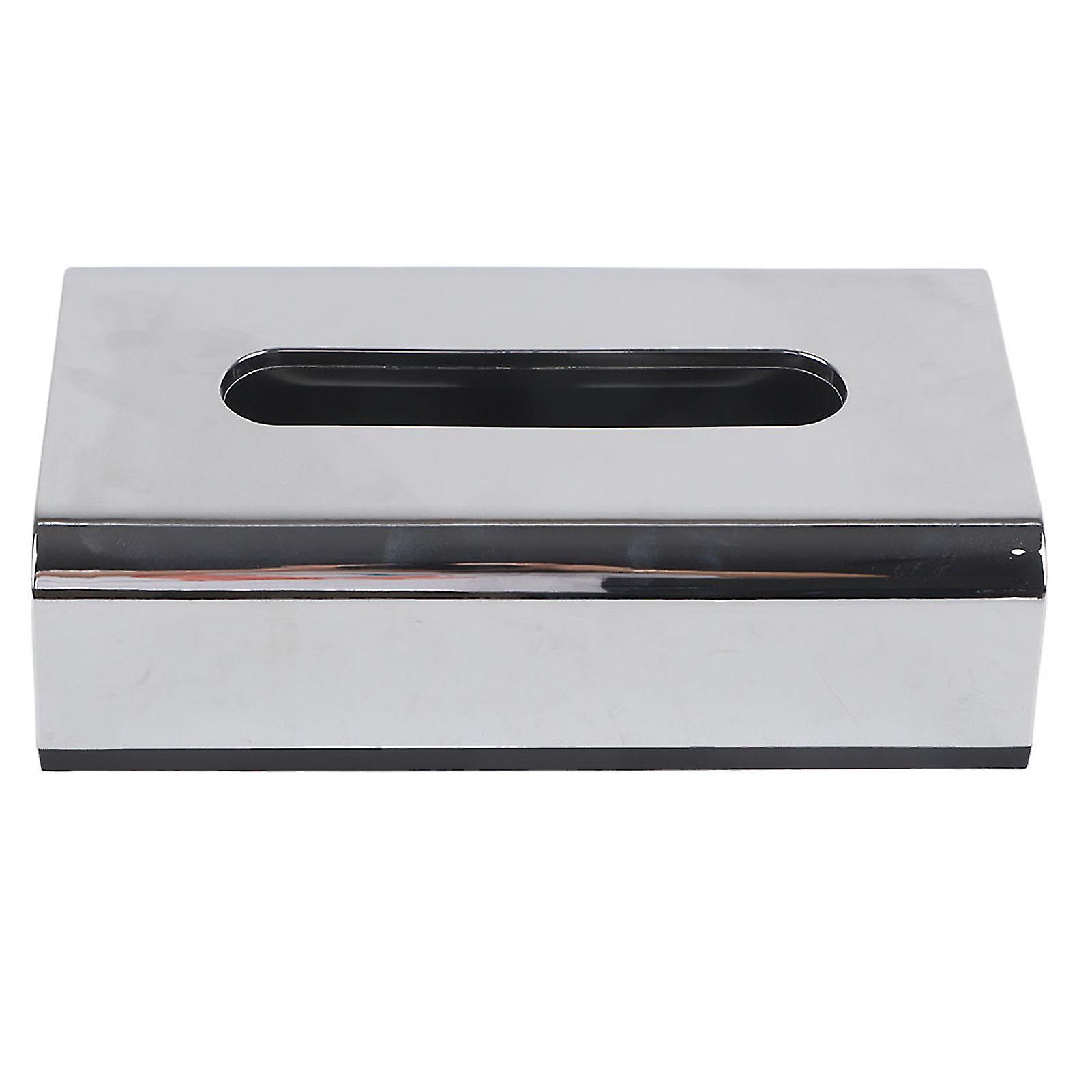 Electroplate Tissue Box Holder Container Storage Organizer Napkin Case for Home Car Hotel Use
