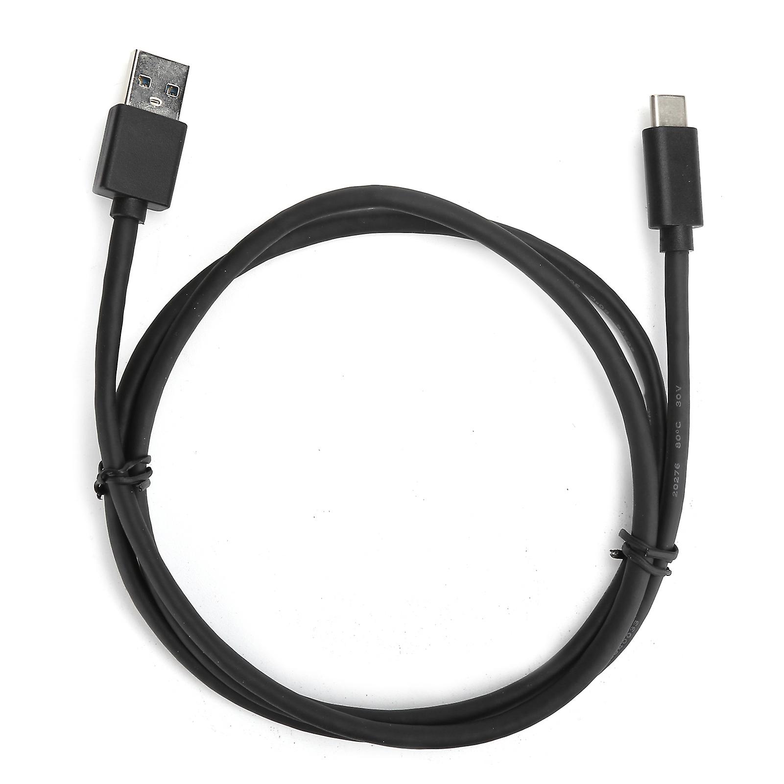 Universal USBA to USBC Cable, o and Data Transmission Conversion Cord, 1 Meter, Black