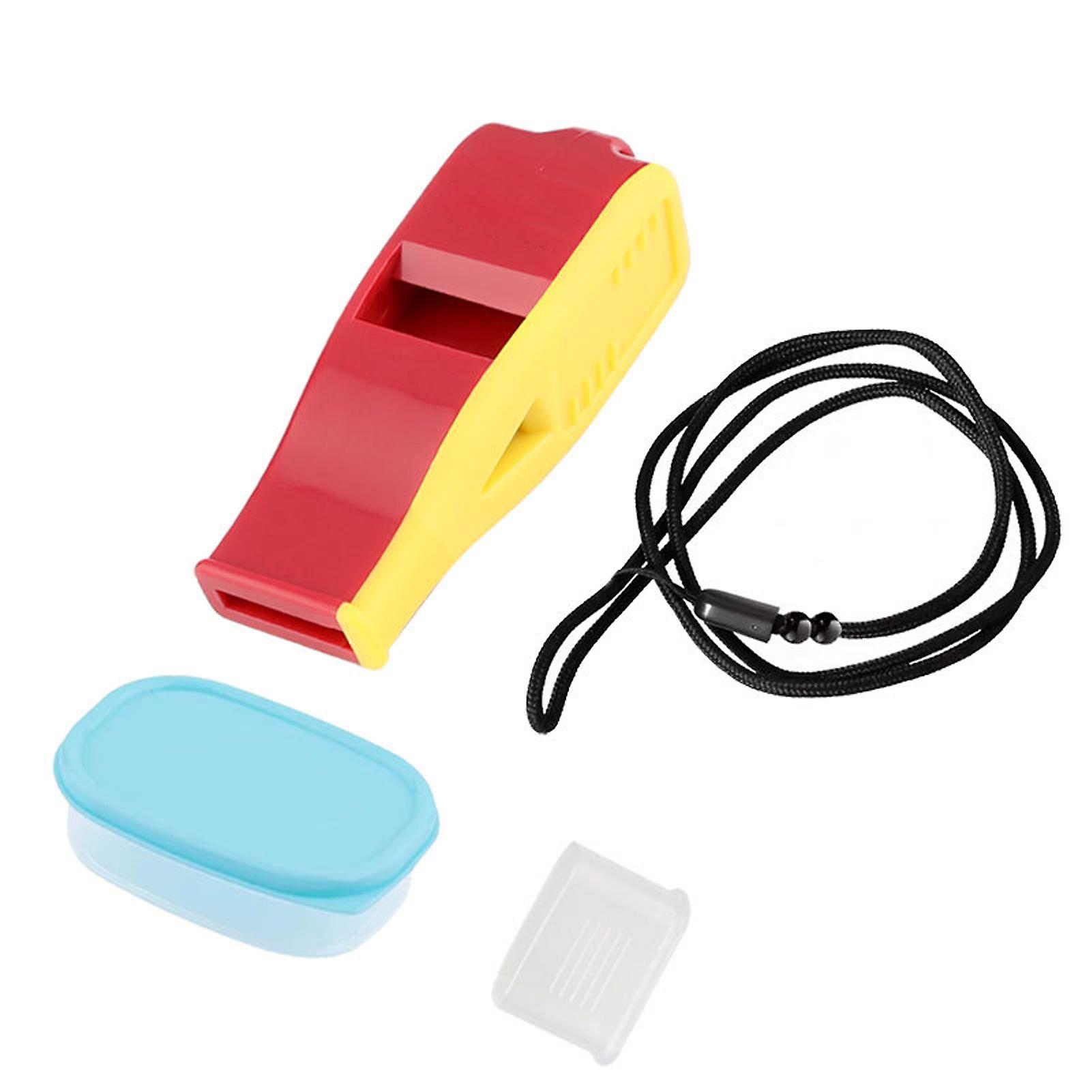 Verdant Touch Coaches Whistle Referee Whistle, Portable Adjustable Sports Whistle for Soccer Basketball Volleyball, Crisp Sound, Lightweight, Reddish