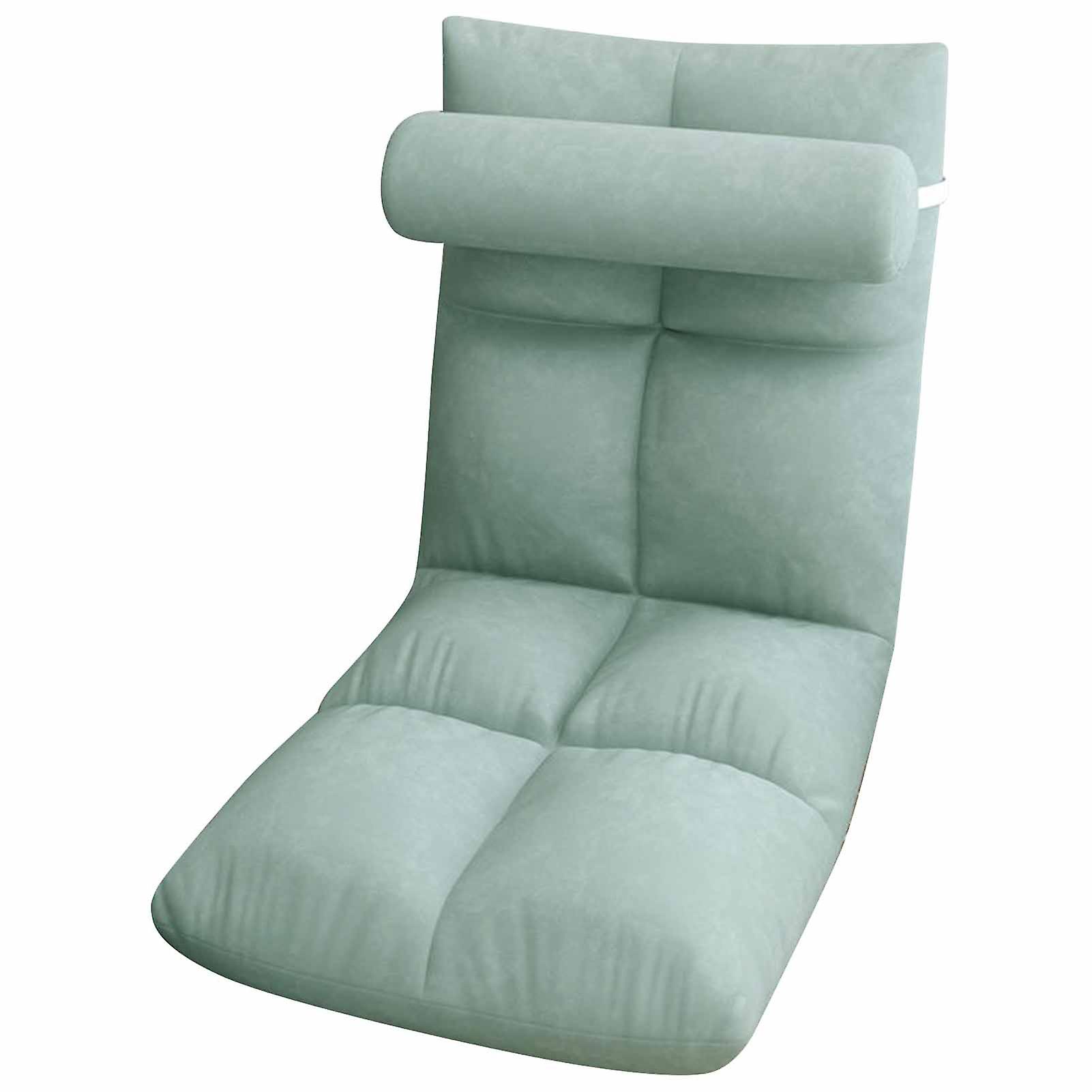 Floor Chair with Backrest, Folding Sofa Bed, Recliner, Gaming Chair, Meditation Chair for Adults, Peacock Blue