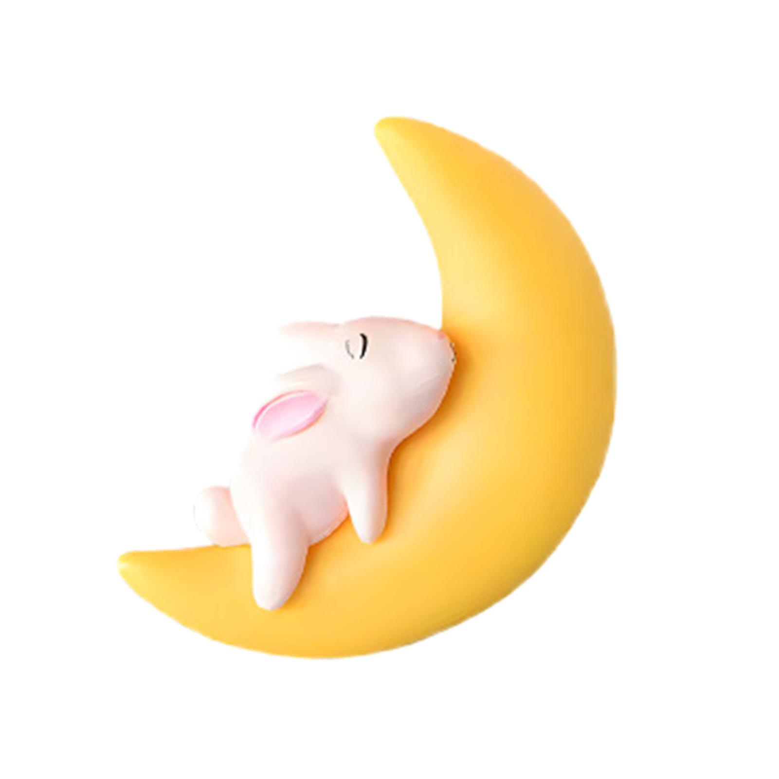 Cute Aquarium Floating Decoration Moon Animals Figure Fish Tank Ornament