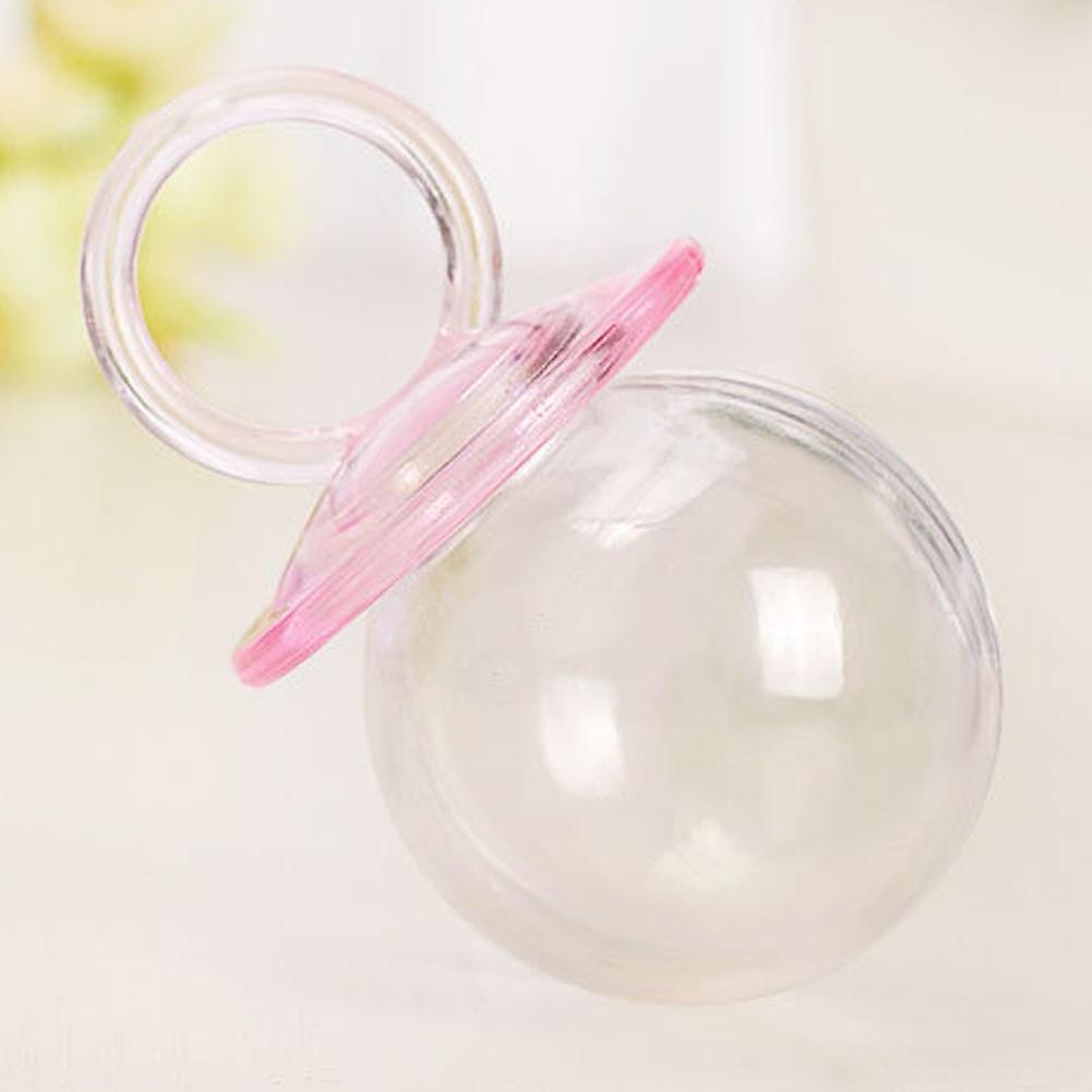 12PCS Cute Favor Candy Boxes, Plastic Nipple Shape Candy Boxes Wedding Favor Party Boxes(Pink)