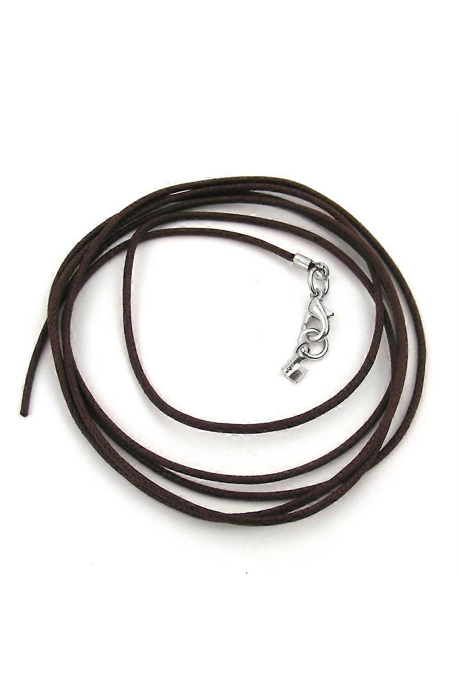 Necklace 1 Mm Brown Cord With Clasp - Gl04440