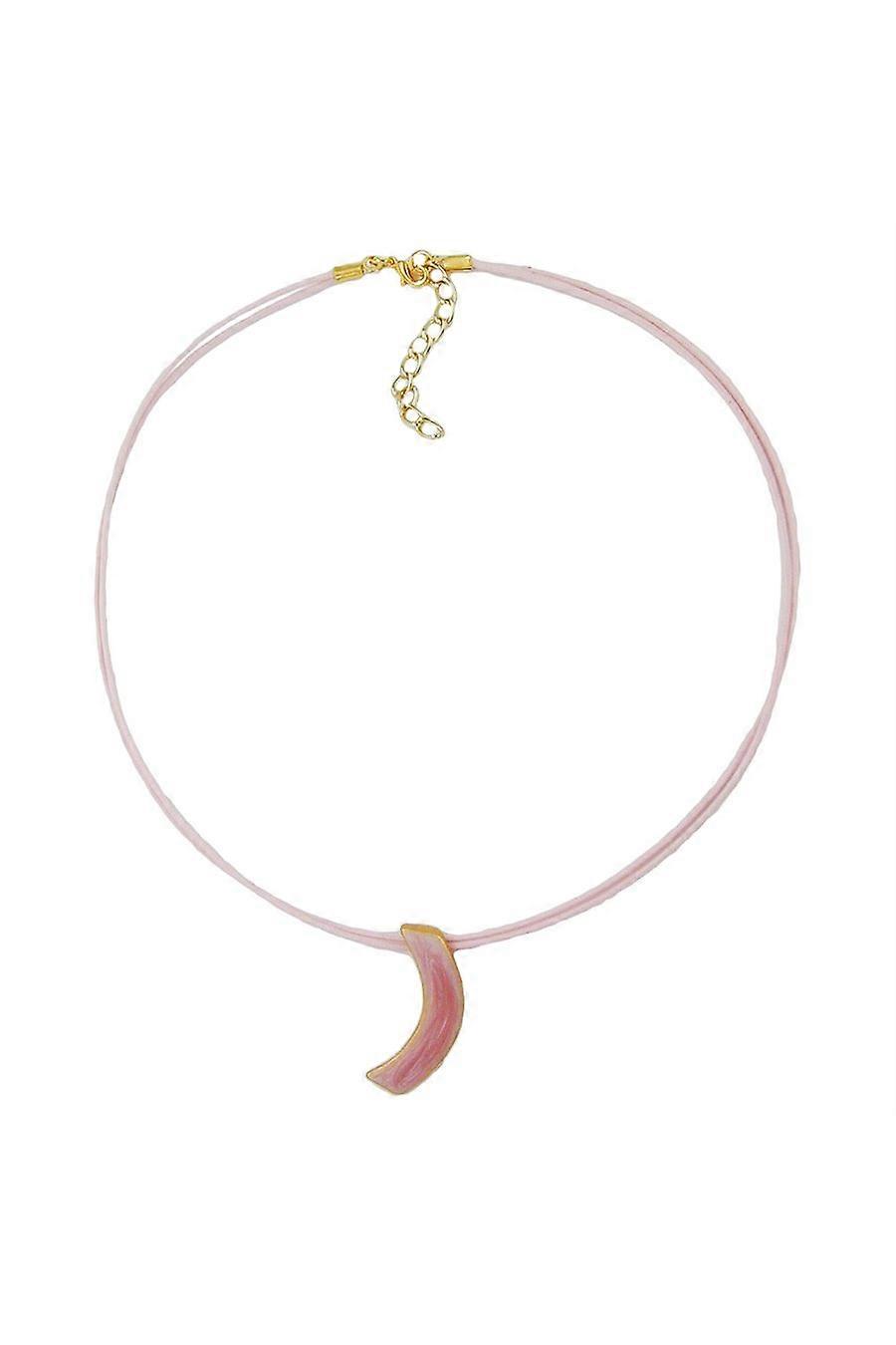 Necklace Sickle Pink-gold 42cm - Gl04998