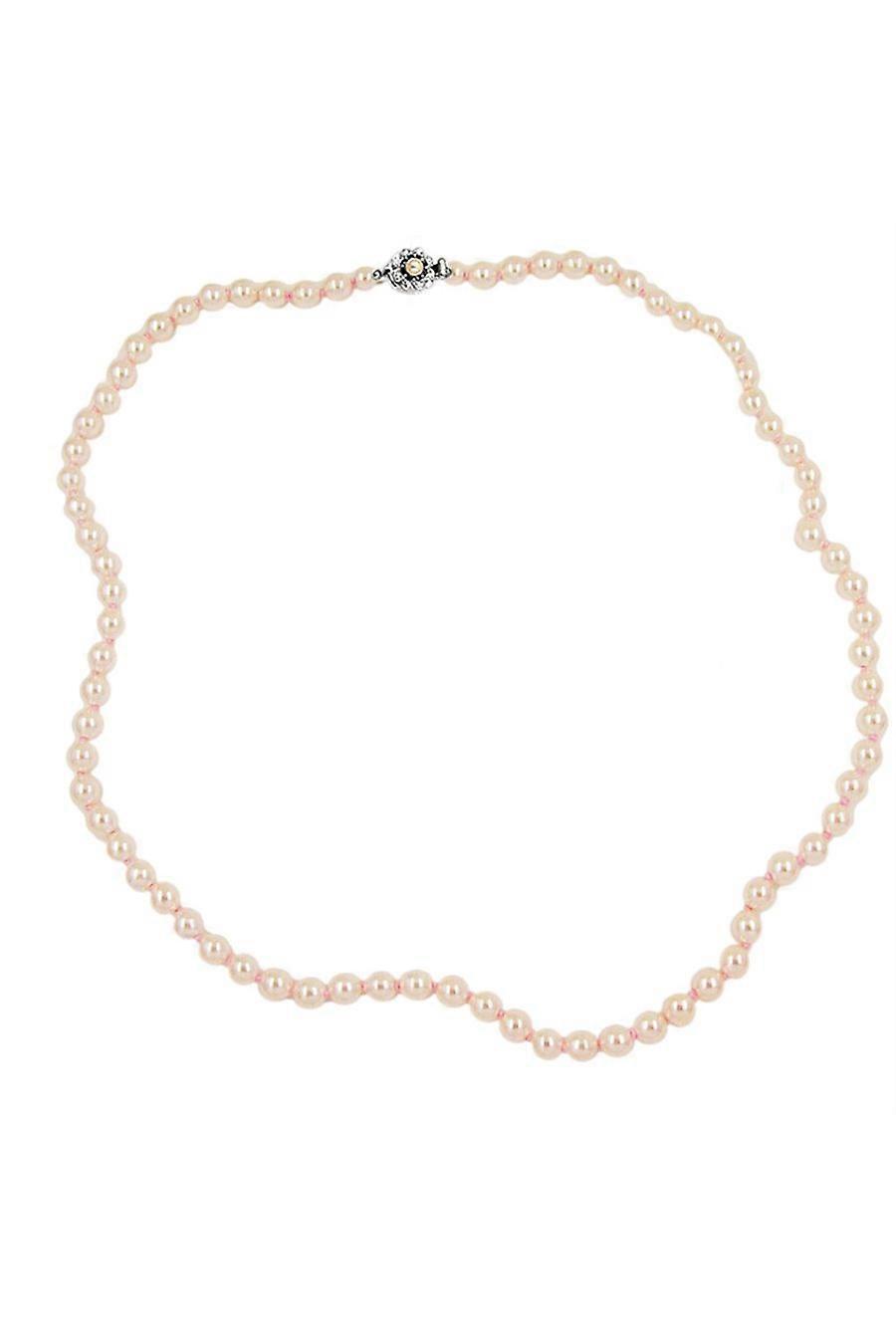 Necklace Apricot Coloured Knotted 90cm - Gl00870