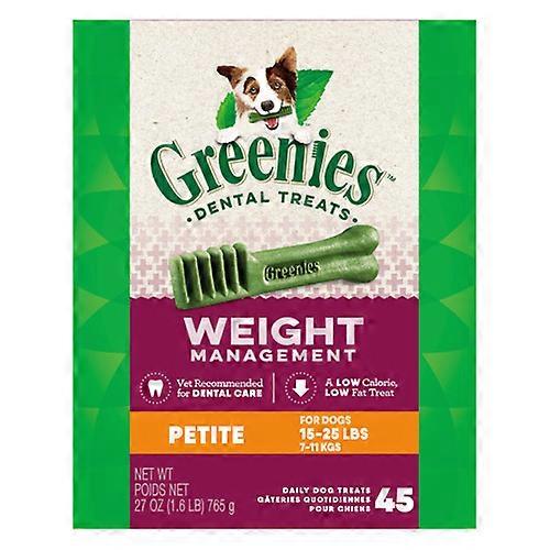 Greenies Weight Managment Petite Tub零食包,27盎司