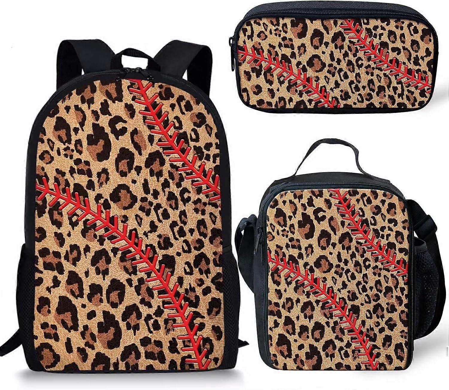 حقيبة ظهر للأطفال والبنات والبنين حقيبة المدرسة الابتدائية مجموعة 3 قطع مع صندوق غداء وقلم رصاص