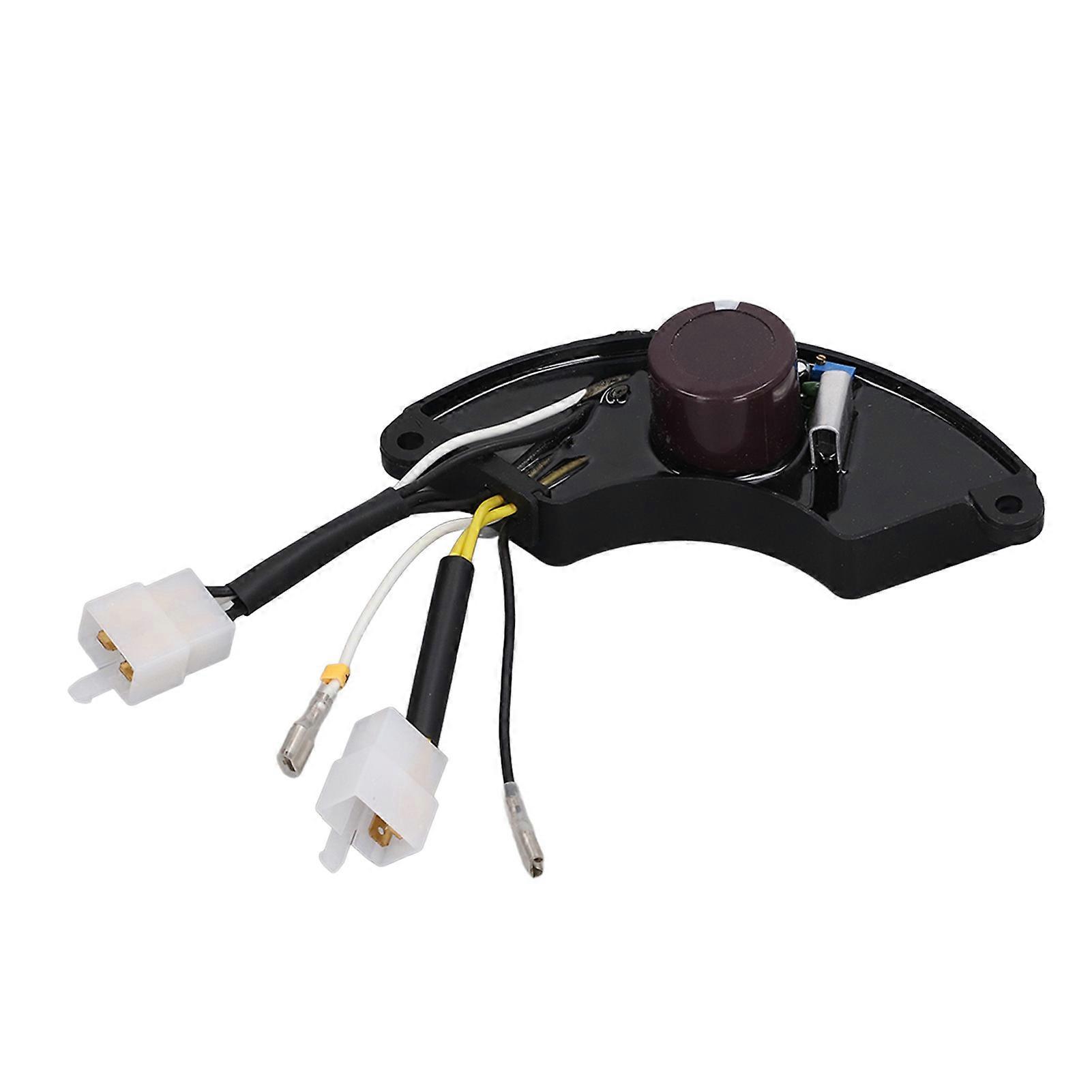 Generator Voltage Regulator 3 Phase 8 Wires ABS Half Moon Style Automatic Voltage Regulator with Aluminum Sheet
