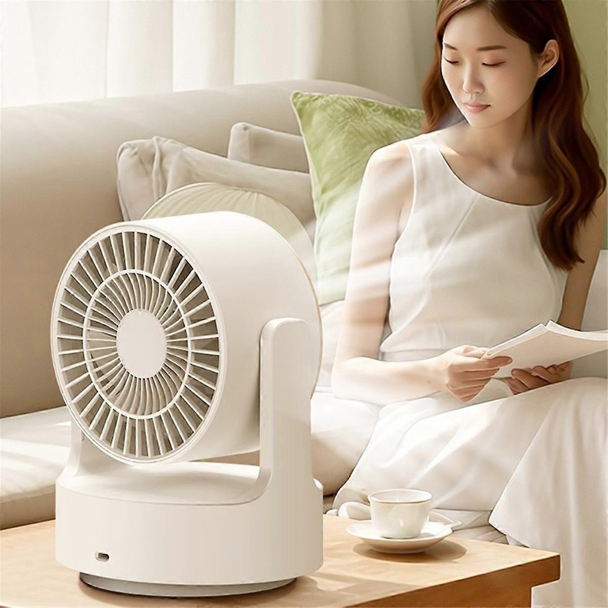 Ny skrivebordsvifte som lader USB, direktestrømming, lysvifte med risting, sovesalvifte, skrivebordsvifte til hjemmet