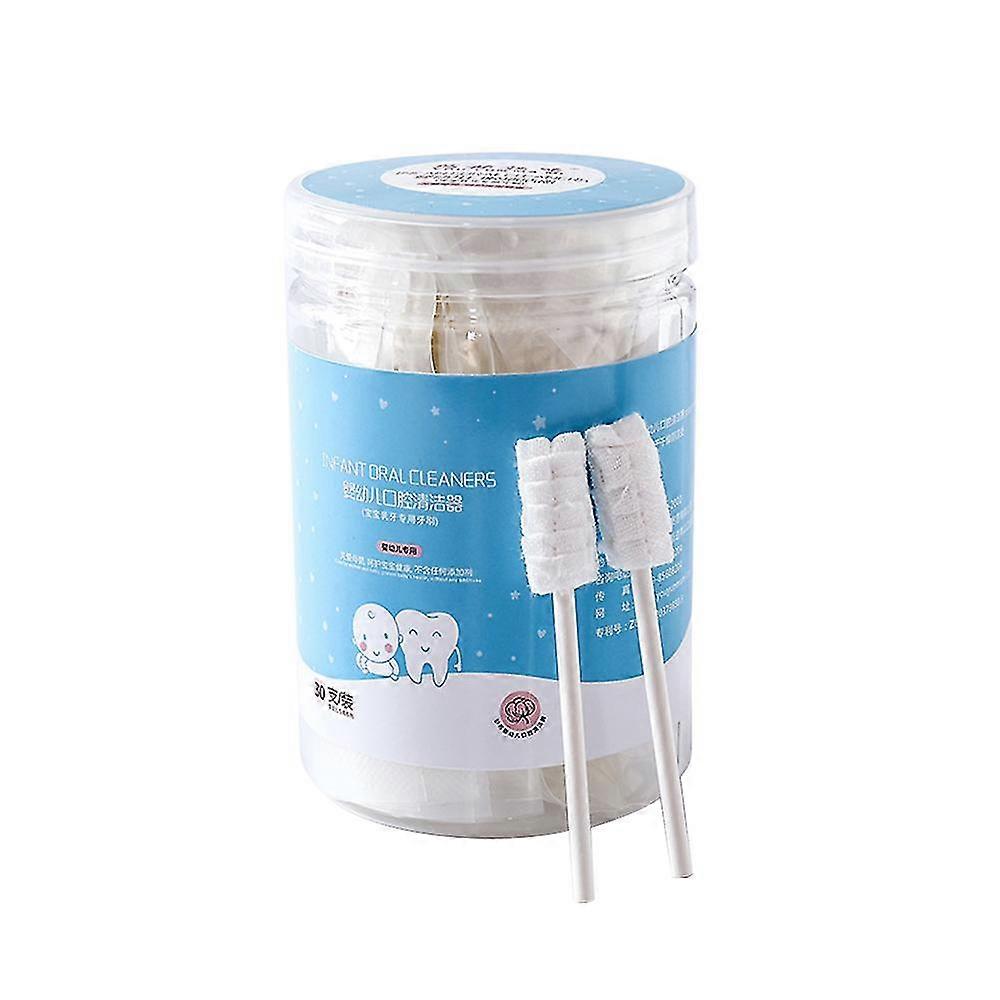 30pcs 아기 혀 클리너 일회용 거즈 칫솔 종이 막대 유아 구강 청소 스틱 치과 치료; 30pcs 아기 혀 클리너 일회용 거즈 Toot