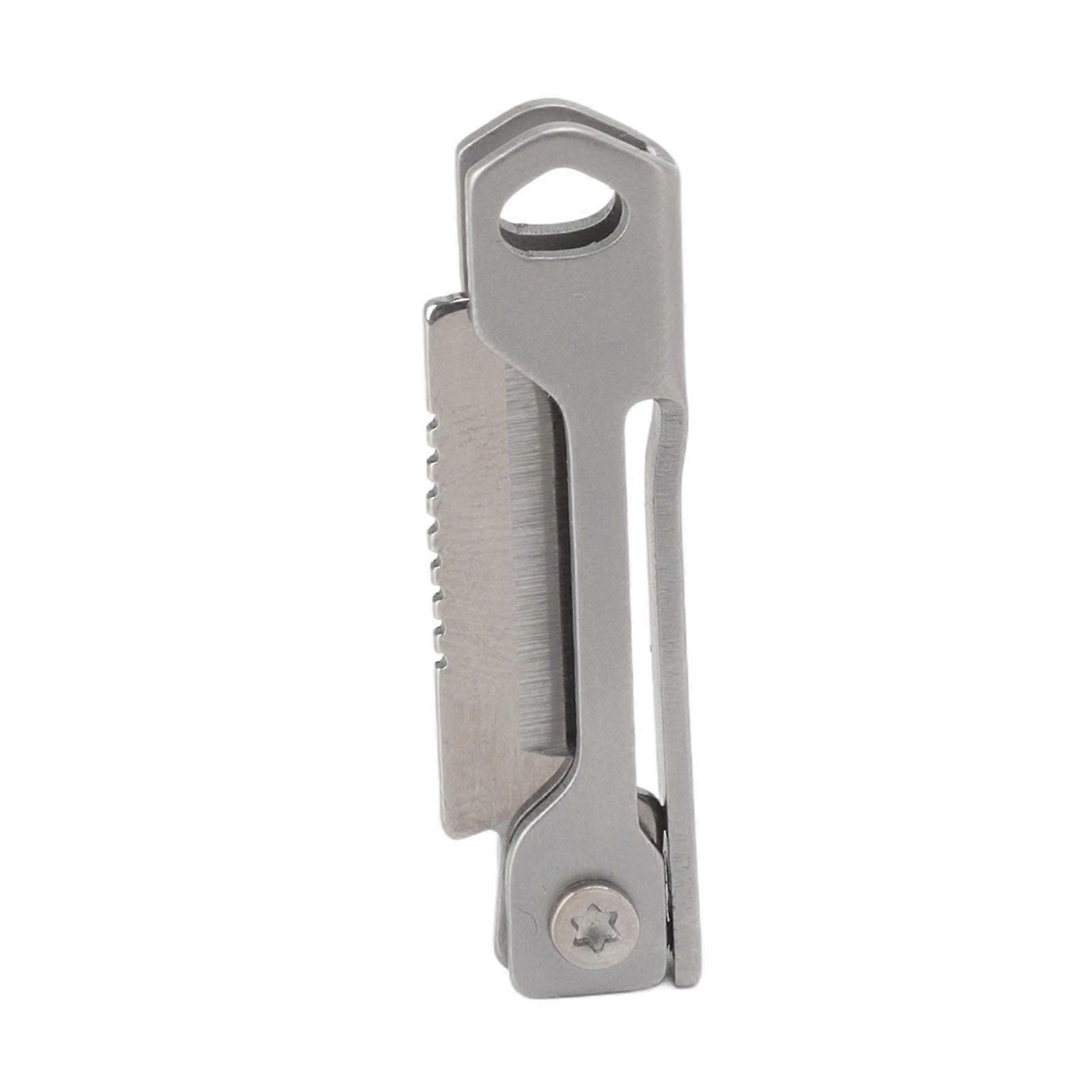 Mini Folding Chef Knife Folding Foldable Squaring Chef Knife Stainless Steel with Key Ring for Package Opener Box Cutter