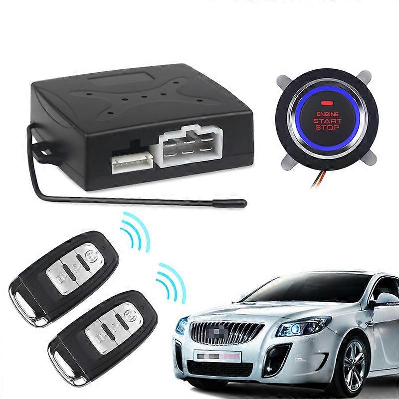 Universal  Car Key Systems Key blade less Entry System Engine Start Alarm System One-button Start/Stop System Remote Starter Stop Accessories