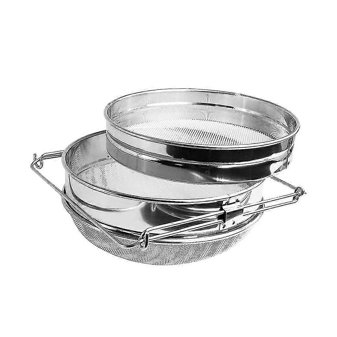 Stainless Steel Honey Strainer Double Filter Beekeeping