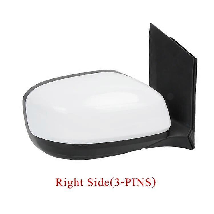 ZUK Exterior Car Side Mirror Assy For HONDA CITY GM2 2009-2014 Outside Rearview Mirror Assembly 3-PINS Without Turn Signal Lamp
