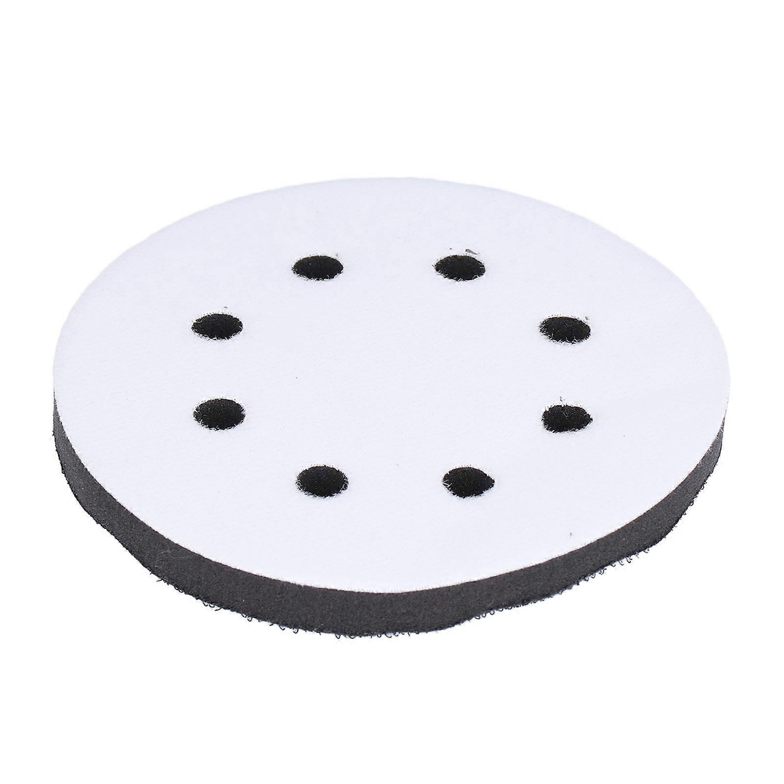 5 Inch 8 Holes Hook and Loop Soft Sponge Cushion Density Interface Pads for for Sanding Machine Tray