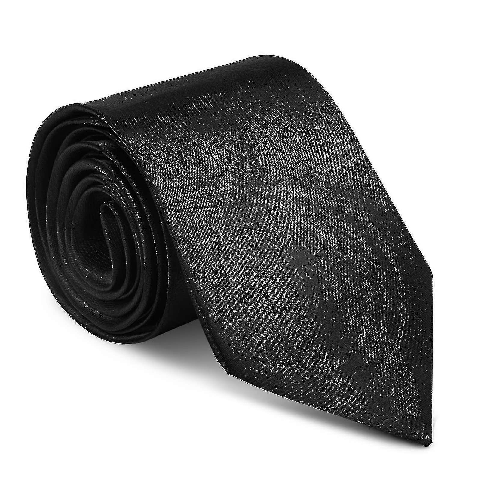 Herrslipsar, elegant satinslips 8 cm för män