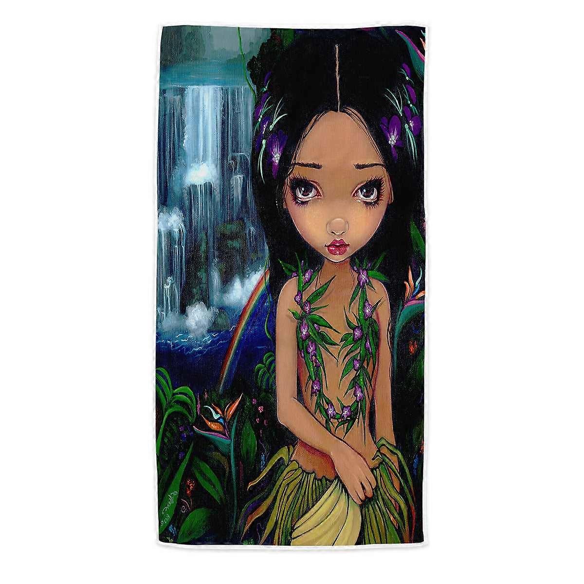 Amara the Hawaiian Fairy Microfiber Beach Towel
