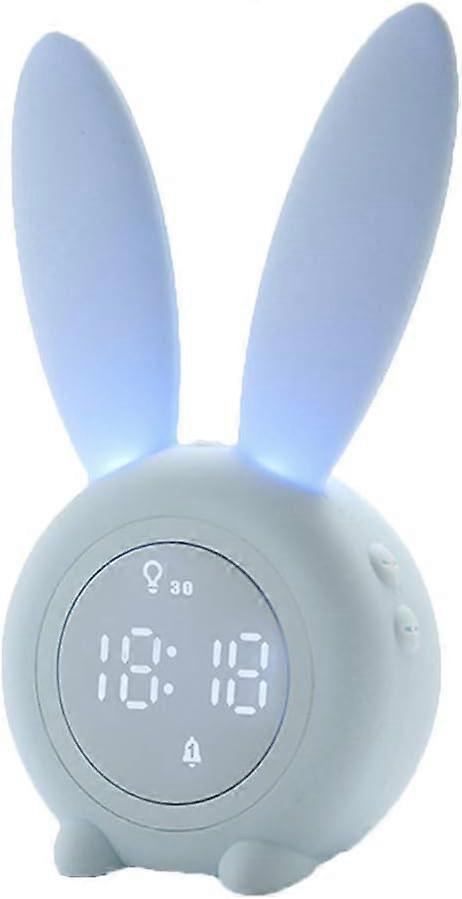 Kids Alarm Clock, Digital Alarm Clock for Kids, Wake Up Clock with Night Light, Bunny Creative Bedside Clock Wake Up Light