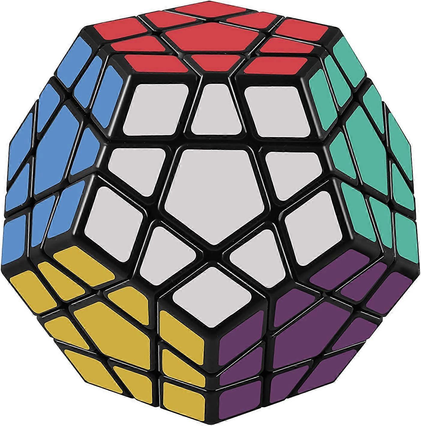 Shengshou Megaminx Speed Cube 3x3 Dodecahedron Hexagon Puzzle Zabawka Czarny