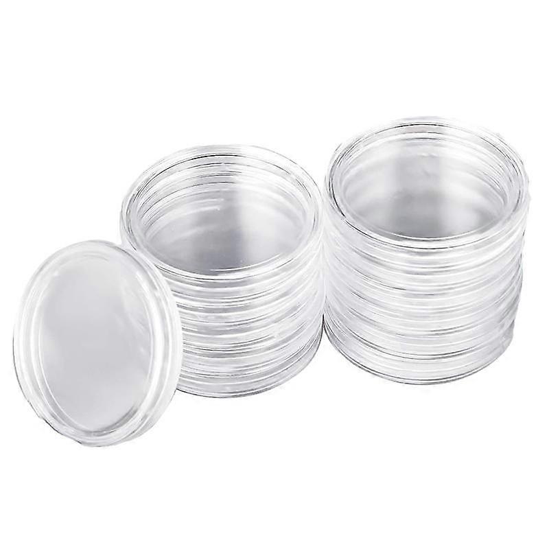 30 mm Coin Capsules Round Plastic Coin Holder Case with Storage Organizer Box for Coin Collection S