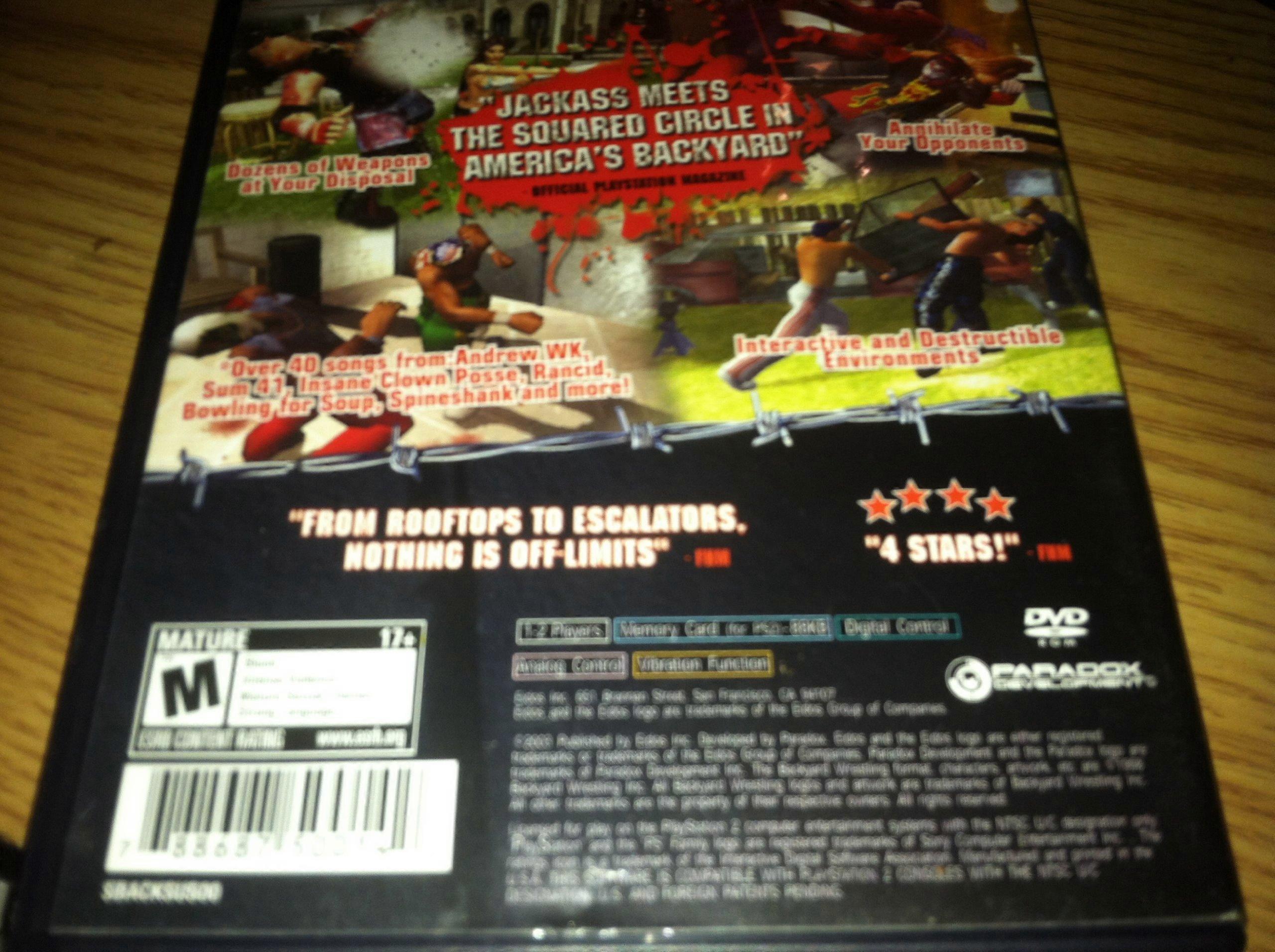 Backyard Wrestling Dont Try This at Home  Game - PC CD - New & Sealed