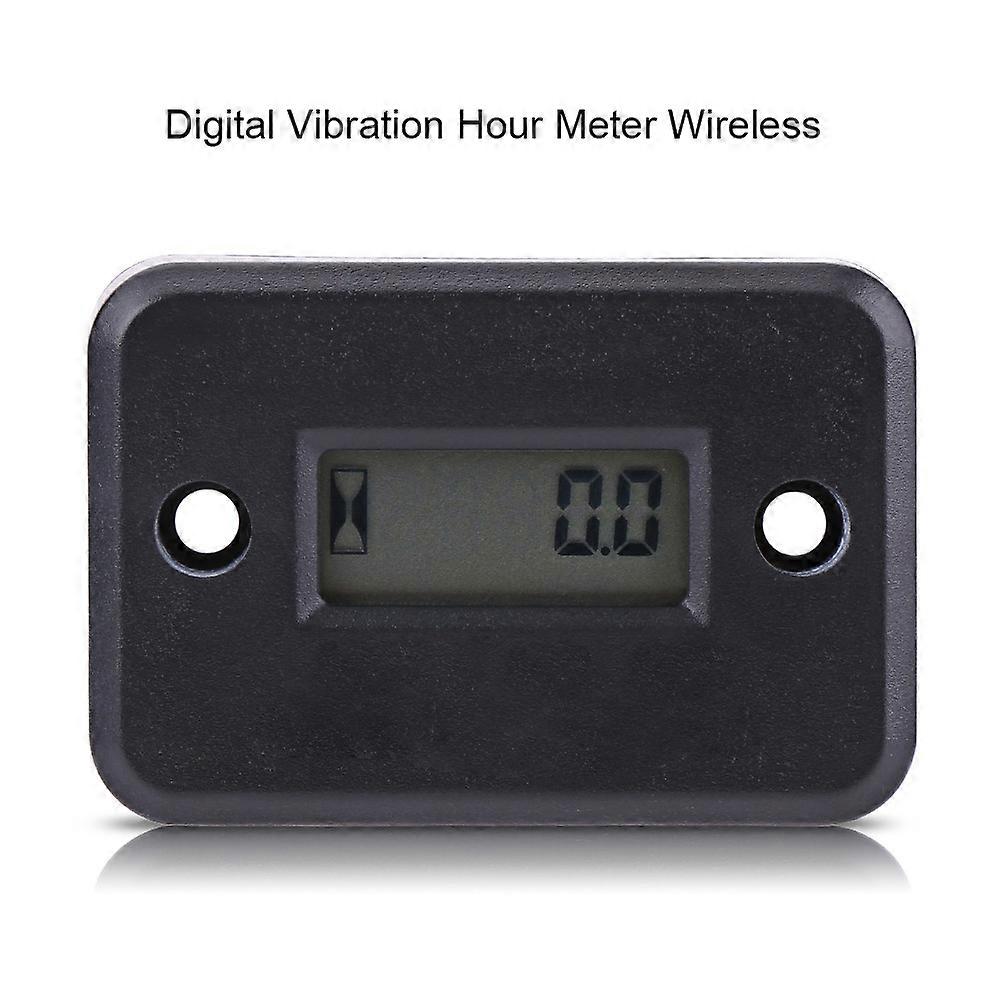 Digital Vibration Hour Meter Gauge Wireless for Vibrating Machine Motorcycle ATV Boat Marine YEMAA