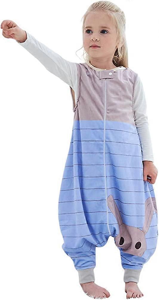 PIAO Saco De Dormir Infantil Com Pernas Pijama Macio Quente, Menina Menino Inverno Saco De Dormir Macacão Sem Mangas Saco De Dormir Com Pés Pijama De Flanela