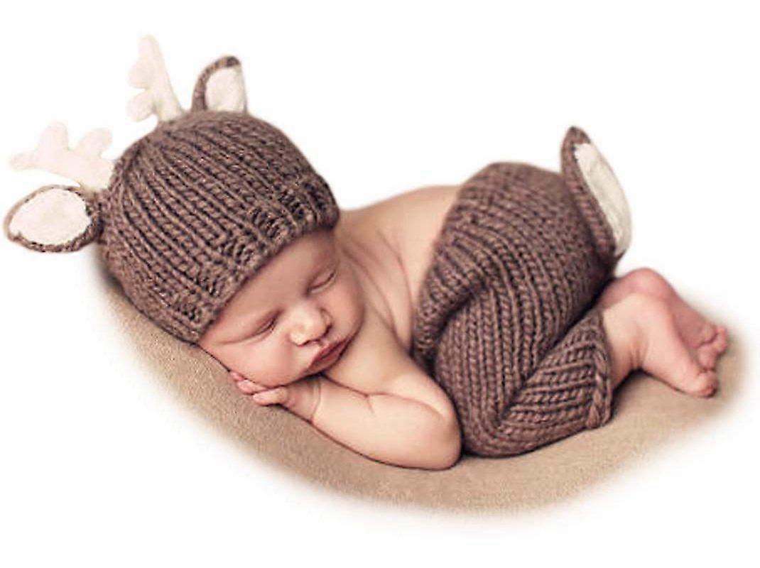Baby Foto Shooting Kostüme Set Tiere Deh Hut & Hose, Hirsch