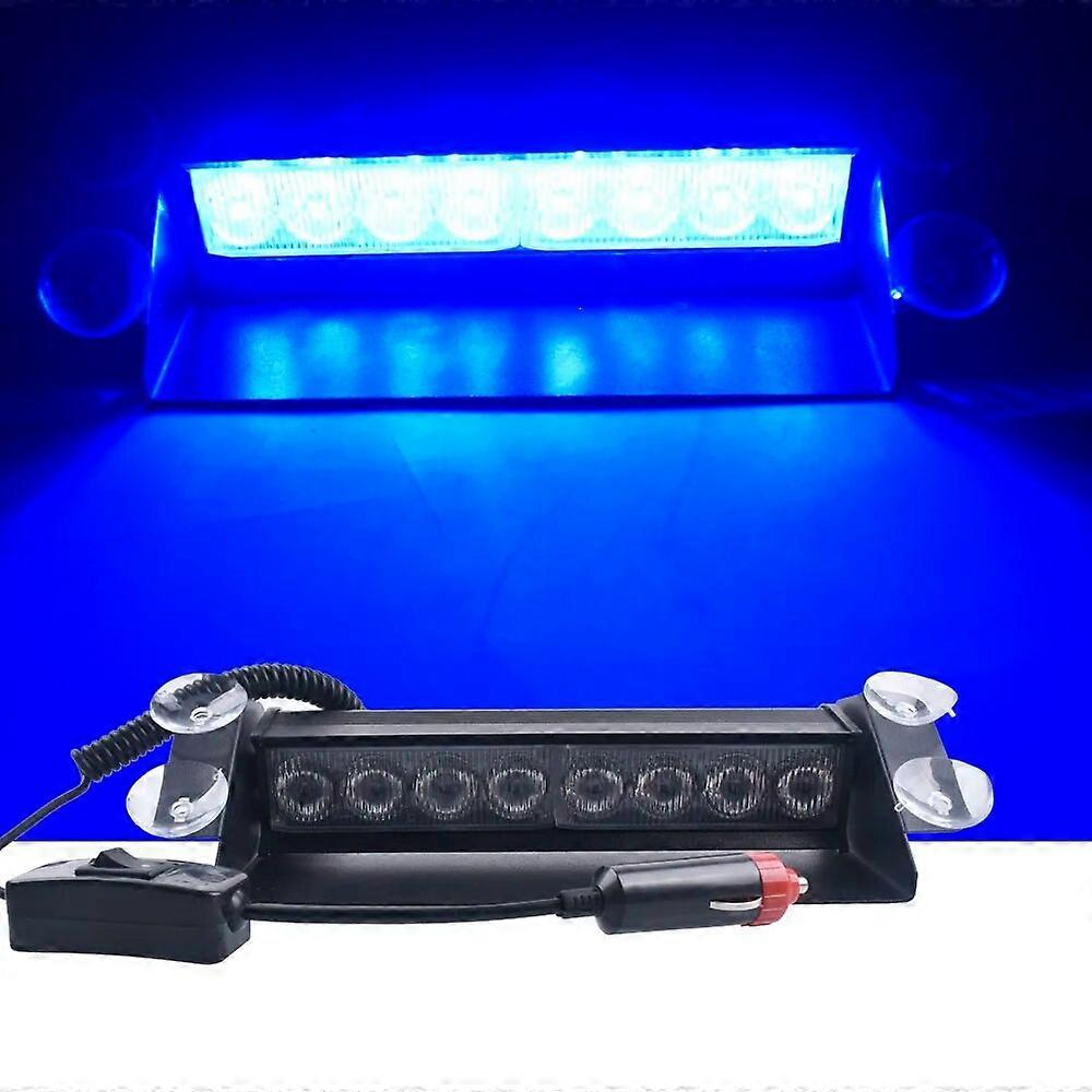 8 LED Car LED Daytime Running Light Fog Lights Police Strobe Flashing Lights Dash Emergency Warning 3 Flashing 5 Style