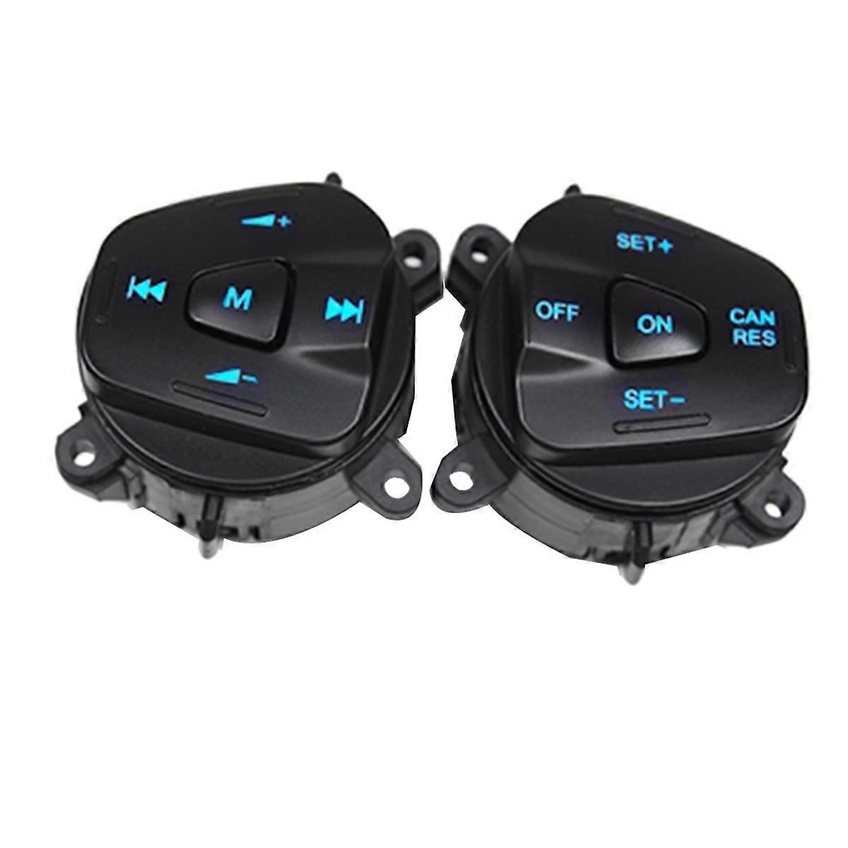 Auto Blau LED Lenkrad Rechts Links Tempomat Schalter Knopf für Fiesta MK7 MK8 Escort Ecosp