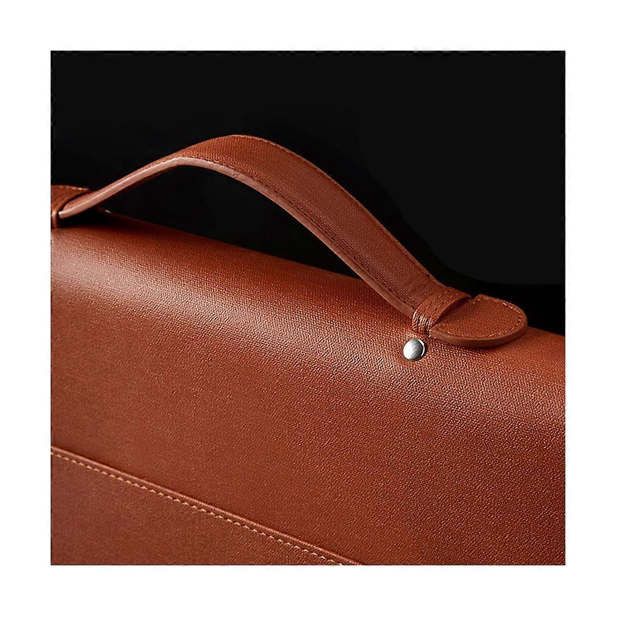 Zippered Portfolio Organizer, Leather Padfolio Binder, Professional Business Binder, Organizer for /Document (Black)