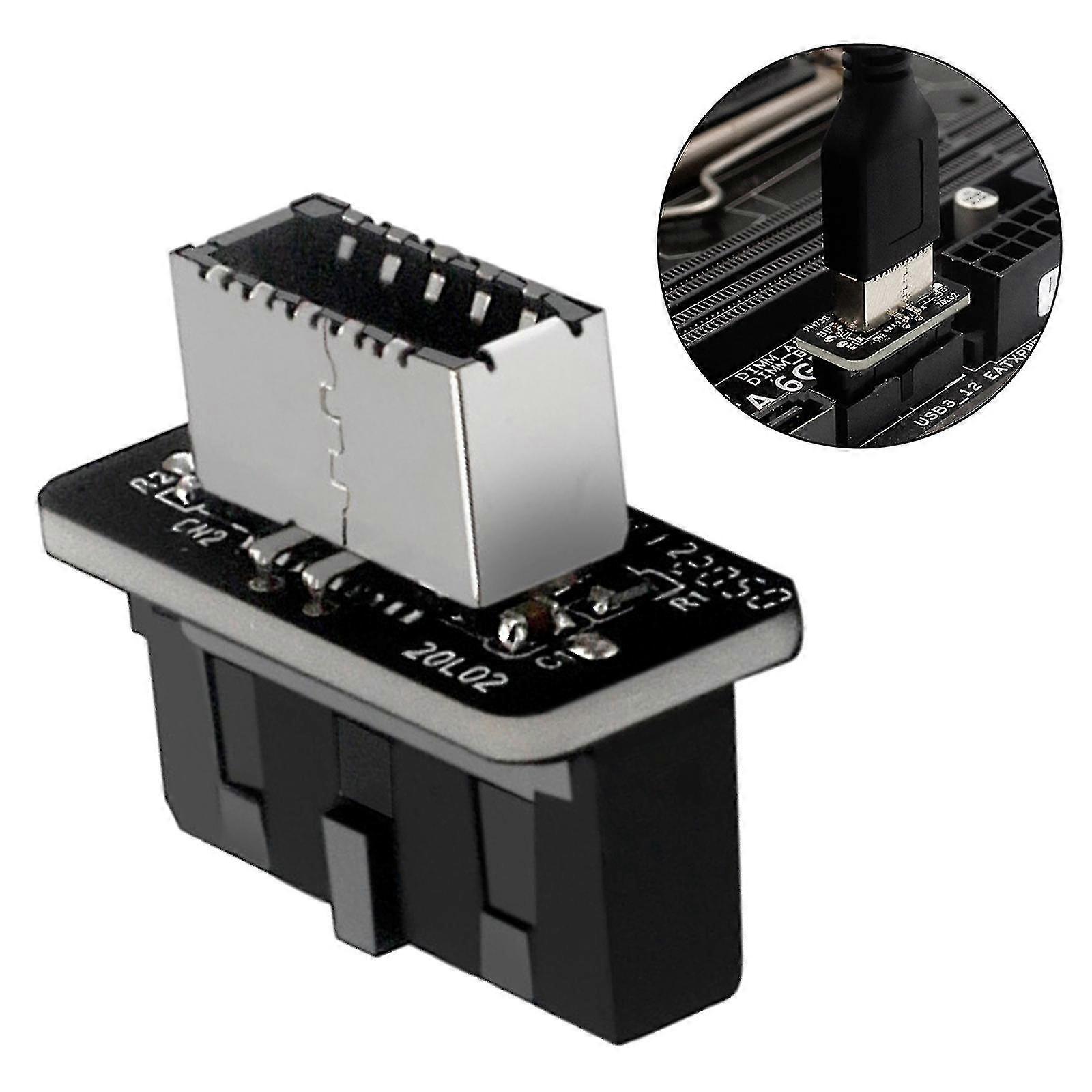 USB 3.0 intern header til usb 3.1 / 3.2 Type C Front Type E adapteromformer A-dwdz